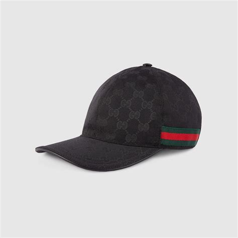 black gucci baseball cap.